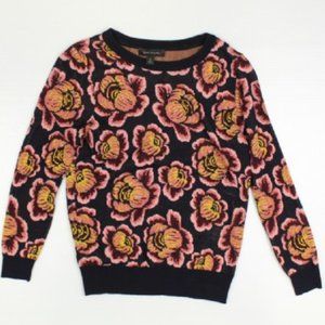 Navy Blue Floral Sweater